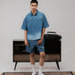 SUPERKICKS | PINSTRIPE SHIRT { BLUE/WHITE