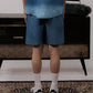 SUPERKICKS | PINSTRIPE SHORTS { BLUE