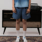 SUPERKICKS | PINSTRIPE SHORTS { BLUE