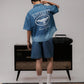 SUPERKICKS | PINSTRIPE SHORTS { BLUE