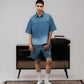SUPERKICKS | PINSTRIPE SHORTS { BLUE