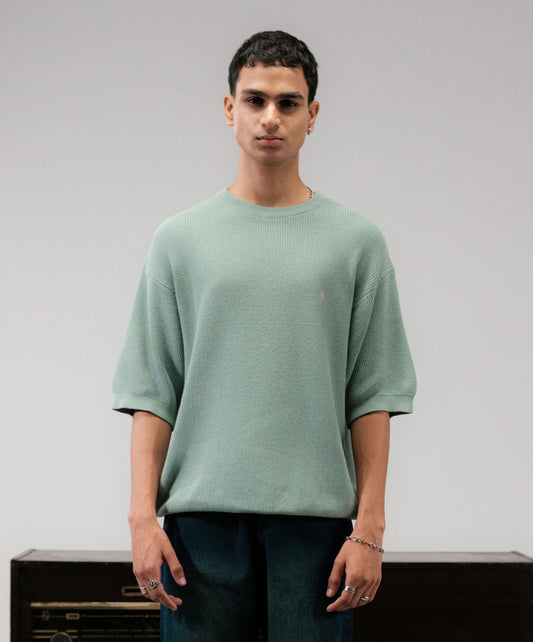 SUPERKICKS | RIBBED TEE { GREEN