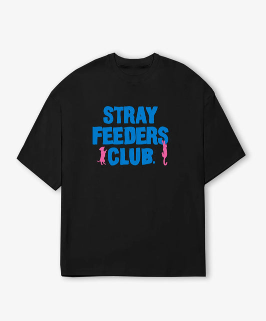 SUPERKICKS | STRAY FEEDER'S CLUB T-SHIRT { BLACK