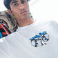 SUPERKICKS | SKATE EVERYDAY' TEE { WHITE