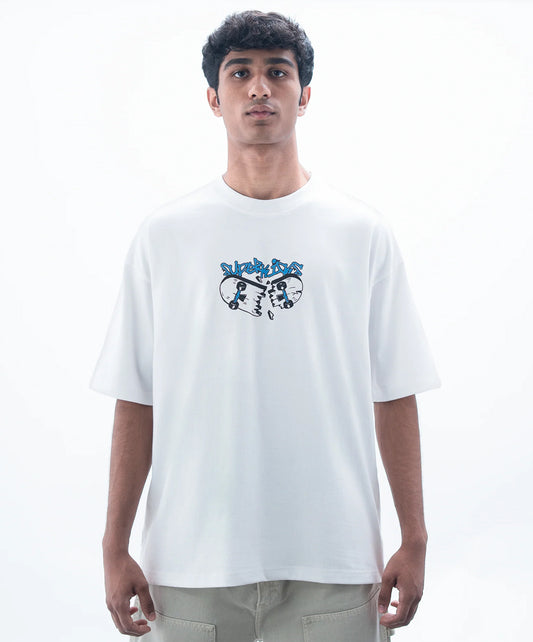 SUPERKICKS | SKATE EVERYDAY' TEE { WHITE