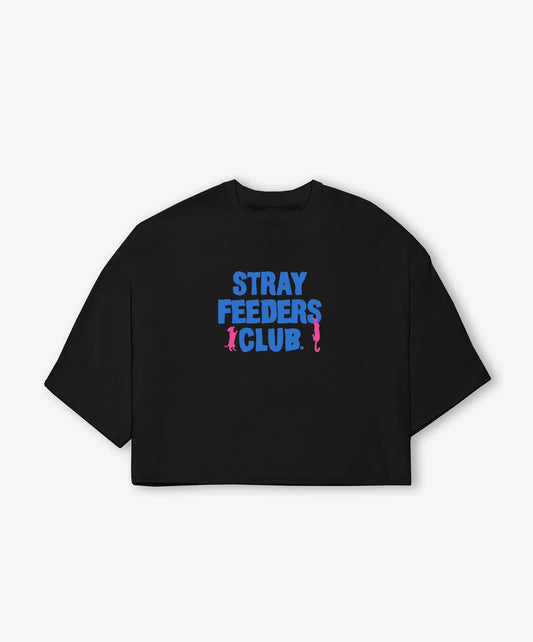 SUPERKICKS | STRAY FEEDER'S CLUB T-SHIRT (WOMEN) { BLACK