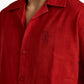 F A R A K | BASICS RED BAGRU SHIRT { RED