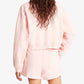 SPORTY & RICH | CALIFORNIA CROPPED CREWNECK { BALLET/WHITE