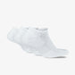 NIKE | EVERYDAY CUSHIONED TRAINING NO-SHOW SOCKS { WHITE/BLACK