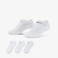NIKE | EVERYDAY CUSHIONED TRAINING NO-SHOW SOCKS { WHITE/BLACK