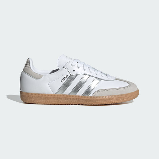 ADIDAS ORIGINALS | SAMBA OG { CLOUD WHITE/SILVER METALLIC/GREY ONE