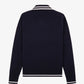 SPORTY & RICH | SRC CABLEKINT POLO { NAVY/CREAM
