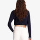 SPORTY & RICH | SRC CABLEKINT POLO { NAVY/CREAM
