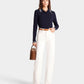 SPORTY & RICH | SRC CABLEKINT POLO { NAVY/CREAM