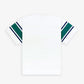 SPORTY & RICH | WELLNESS 94 RUGBY TEE { WHITE/ALPINE/NAVY
