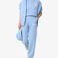 SPORTY & RICH | EMBLEM T-SHIRT { SKY BLUE/WHITE