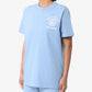 SPORTY & RICH | EMBLEM T-SHIRT { SKY BLUE/WHITE