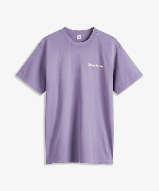 SPORTY & RICH | HEALTH IS WEALTH T-SHIRT { PURPLE