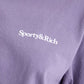 SPORTY & RICH | HEALTH IS WEALTH T-SHIRT { PURPLE