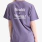 SPORTY & RICH | HEALTH IS WEALTH T-SHIRT { PURPLE