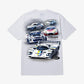HUF | X GREDDY T-SHIRT  { WHITE