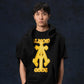 ALMOST GODS | ALPHA CROSS SPRAY PAINT TEE { BLACK