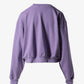 SPORTY & RICH | WELLNESS IVY CROPPED CREWNECK { VIOLET/WHITE