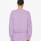 SPORTY & RICH | WELLNESS IVY CROPPED CREWNECK { VIOLET/WHITE