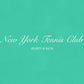 SPORTY & RICH | NY TENNIS CLUB CROPPED CREW NECK CARIBBEAN { GREEN