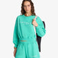 SPORTY & RICH | NY TENNIS CLUB CROPPED CREW NECK CARIBBEAN { GREEN