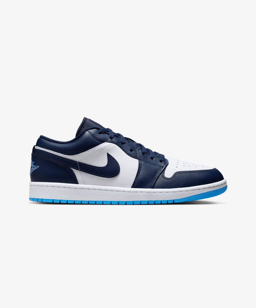 JORDAN | AIR JORDAN 1 LOW { MIDNIGHT NAVY/UNIVERSITY BLUE-WHITE