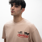 Superkicks ‘Second Chances’  Cotton T-shirt with Cupid and Demon graphic