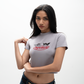 Superkicks ‘Second Chances’ Women's Premium Crop Top with Cupid and Demon graphic print