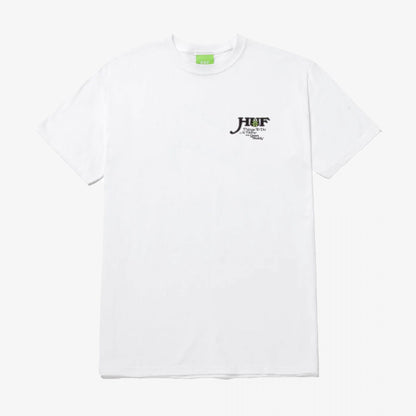 HUF | AT HOME TEE  { WHITE