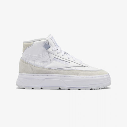 Reebok | CLUB C GEO MID  { CLOUD WHITE / COLD GREY