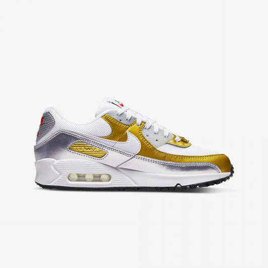 WMN'S AIR MAX 90 SE 'METALLIC GOLD / METALLIC SILVER'