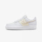 Nike | AIR FORCE 1 07 SE  { WHITE / GOLD