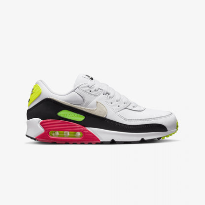 Nike | AIR MAX 90 { WHITE/BLACK-VOLT-RUSH PINK
