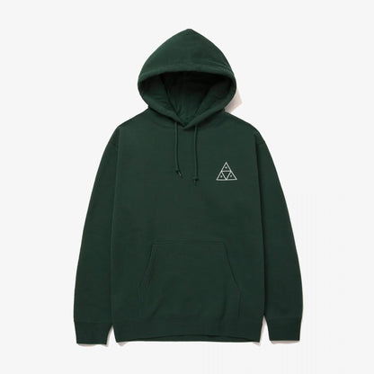 HUF | ESSENTIALS TT HOODIE  { FOREST GREEN
