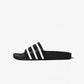 Adidas Originals | ADILETTE SLIDES  { CORE BLACK / WHITE