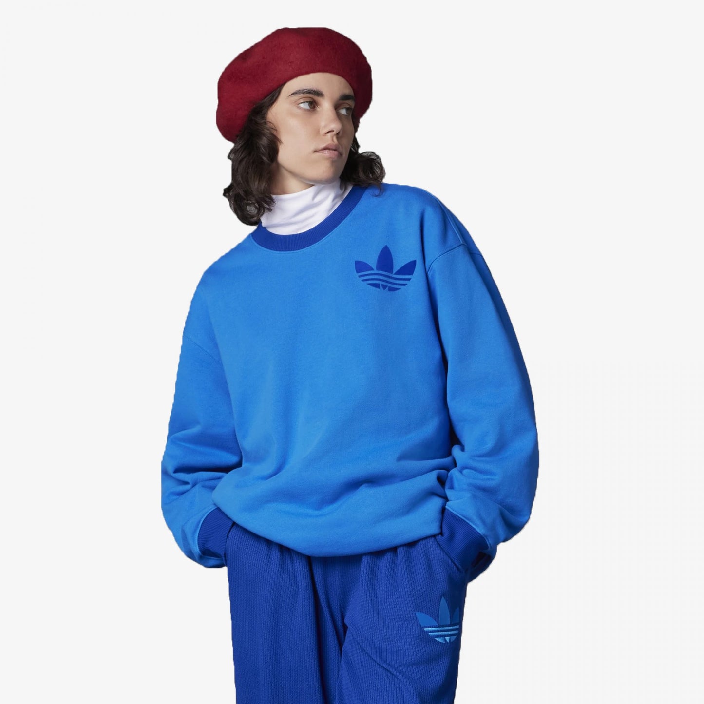 WMN'S ADICOLOR 70S SWEATSHIRT 'BLUE BIRD'
