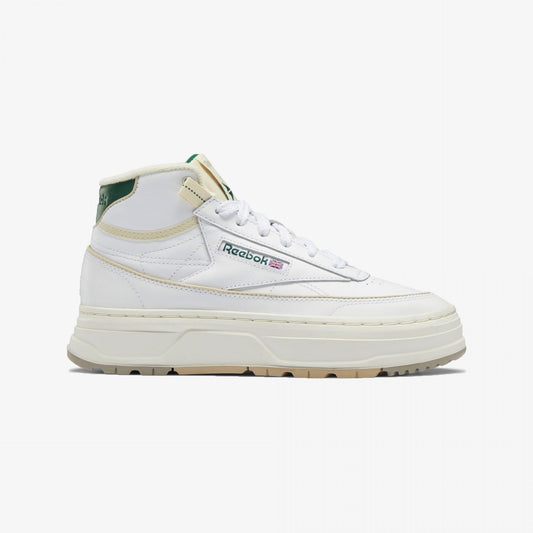 WMN'S CLUB C GEO MID 'WHITE / DARK GREEN'