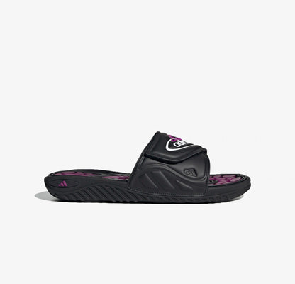 Adidas Originals | REPTOSSAGE SLIDE { CORE BLACK / VIVID PINK