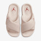 Jordan | JORDAN SOPHIA SLIDES  { LIGHT SOFT PINK / FIRE RED