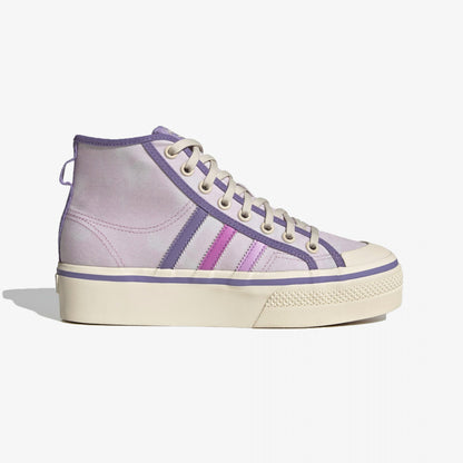 Adidas Originals | NIZZA PLATFORM MID  { ALMOST PINK / PULSE LILAC