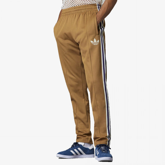 Adidas Originals | ADICOLOR HERITAGE NOW STRIPED TRACK PANTS  { BROWN DESERT