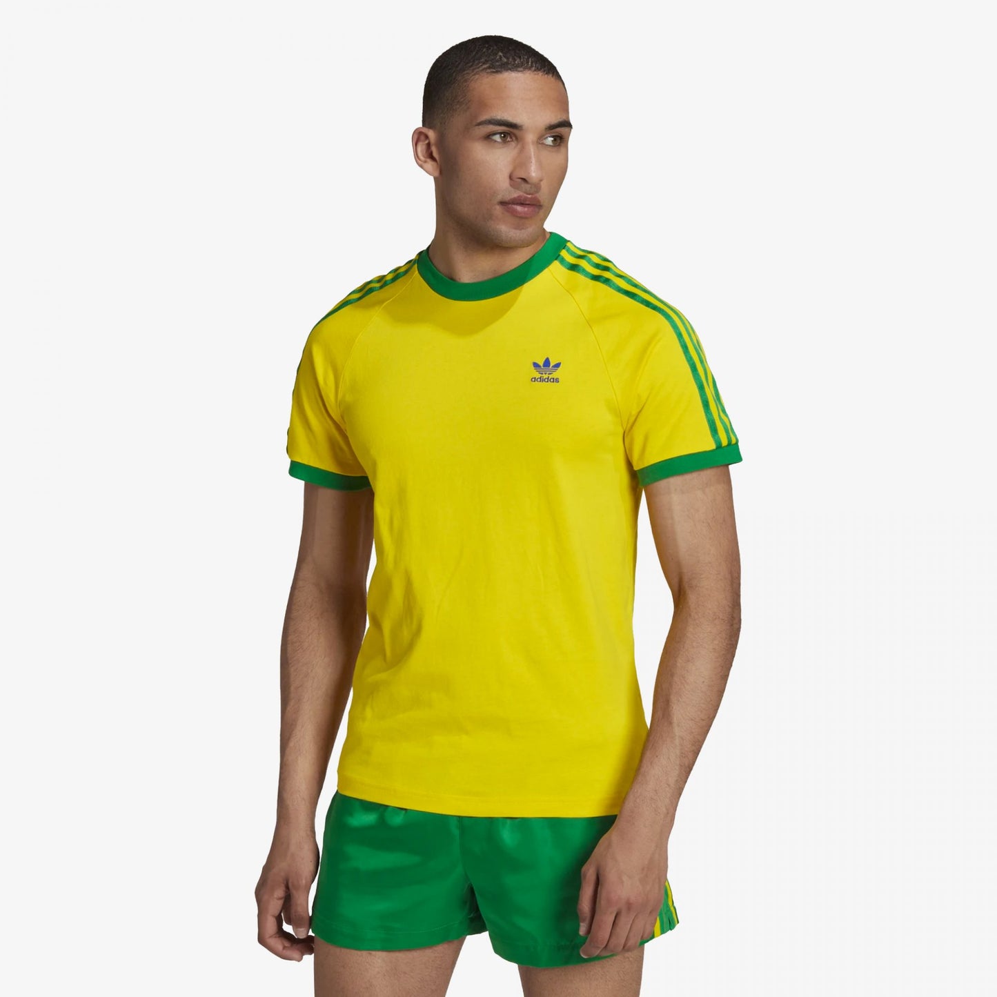 3-STRIPES TEE 'YELLOW/GREEN'