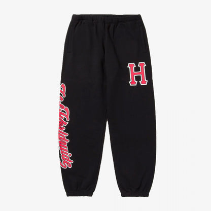 HUF | CRACKERJACK FLEECE PANT  { BLACK