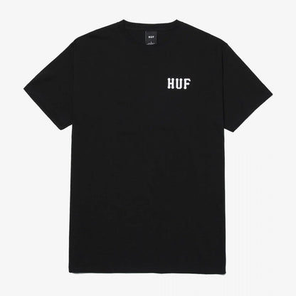 HUF | ESSENTIALS CLASSIC H TEE  { BLACK