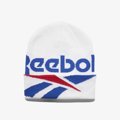 Reebok | CLASSICS LOST AND FOUND BEANIE  { WHITE/BLUE